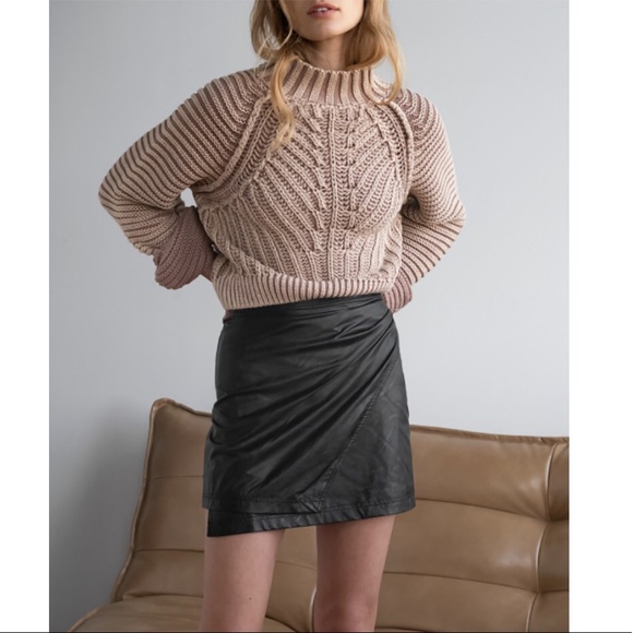 Free People Fake Out Skirt in Black - Picture 2 of 11